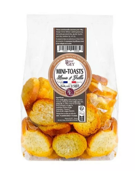 Traditionelle hergestellte Mini-Toasts vom Grill - Bretagne -  BZH - Bretagne Allerlei